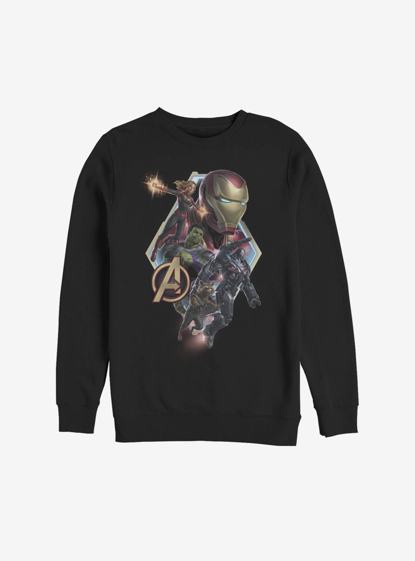 Marvel Avengers: Endgame Endgame Diamond Shot Sweatshirt, BLACK, hi-res