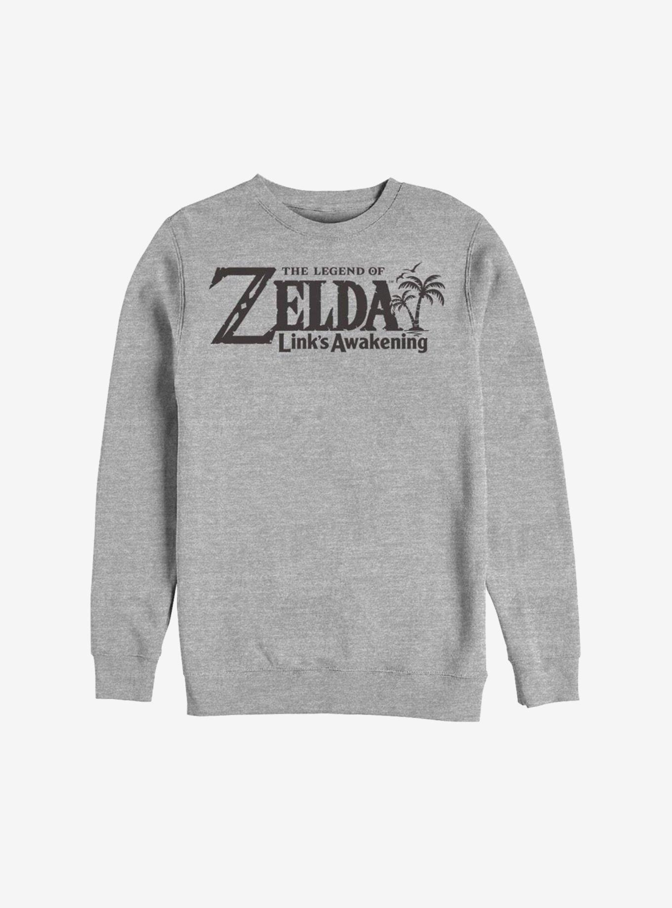 Nintendo The Legend Of Zelda: Link's Awakening Logo Sweatshirt, ATH HTR, hi-res