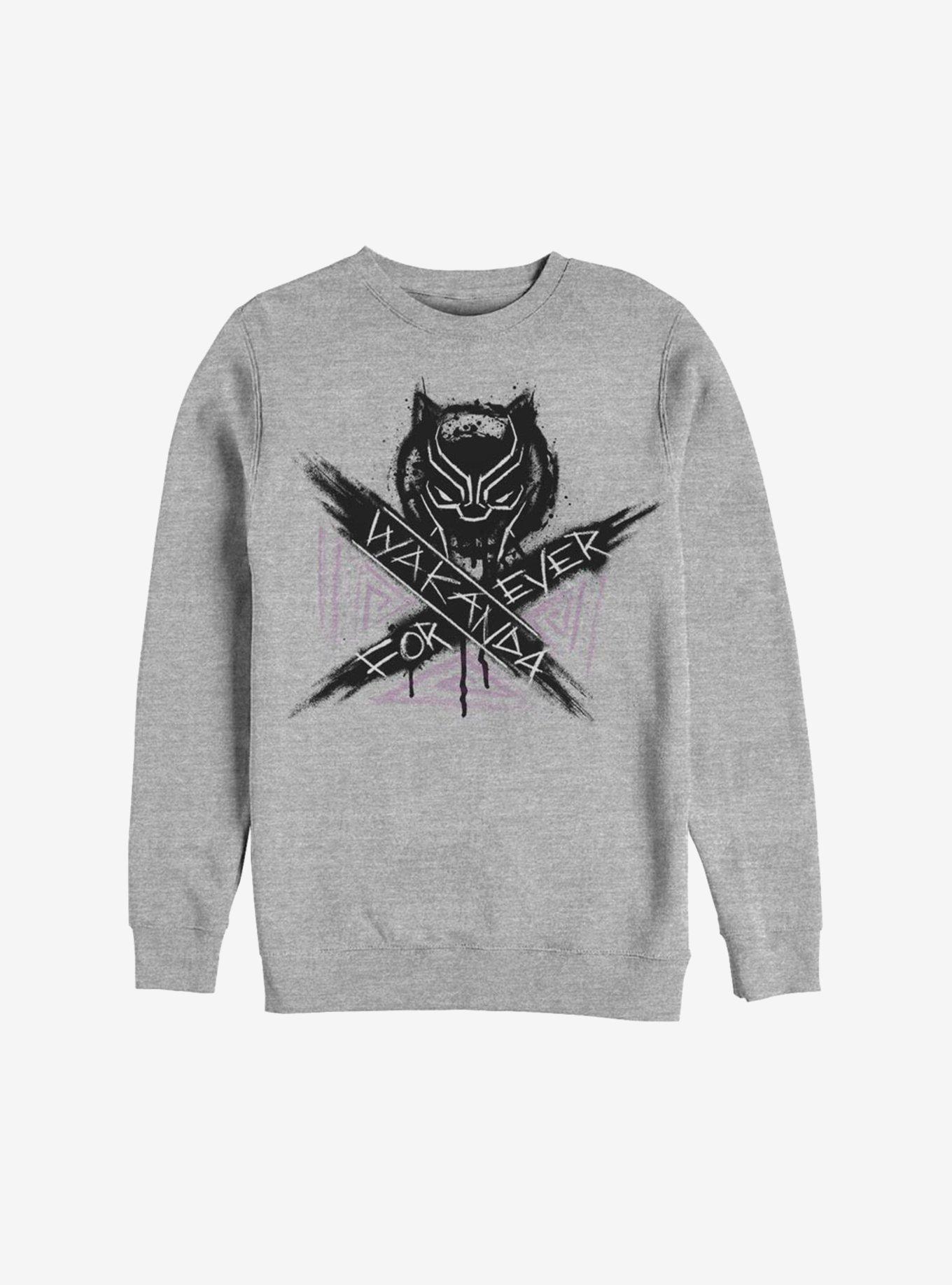 Marvel Black Panther Wakanda Forever Paint Sweatshirt, , hi-res