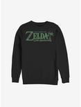 Nintendo The Legend Of Zelda: Link's Awakening Logo Sweatshirt, BLACK, hi-res