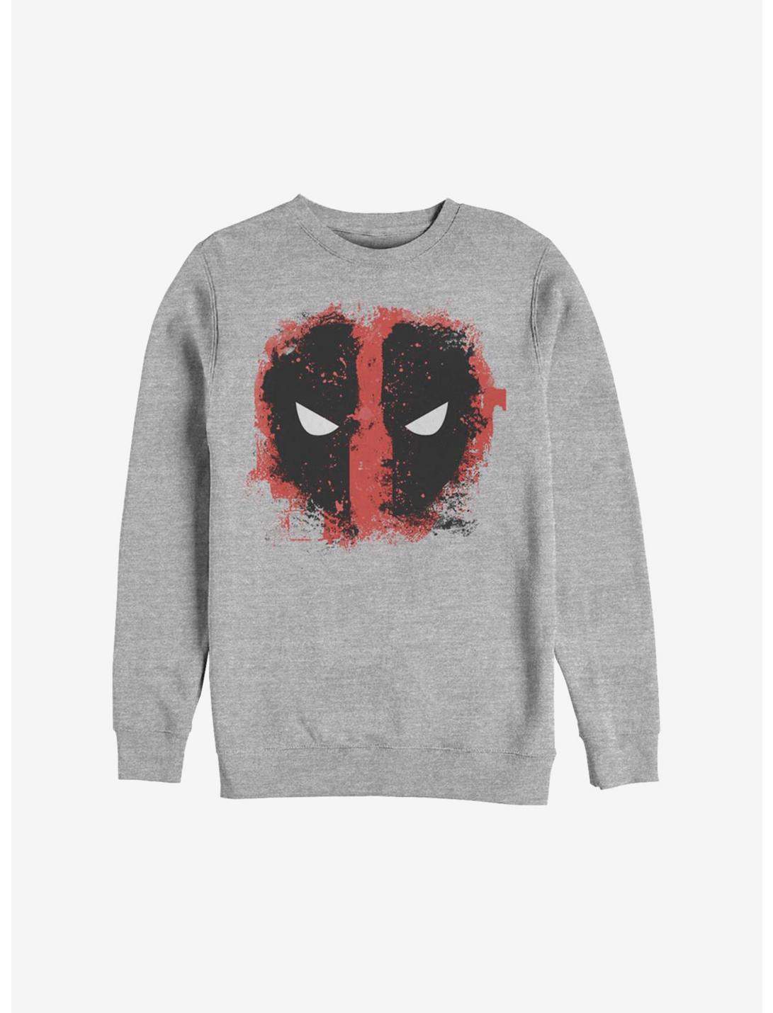 Marvel Deadpool Icon Eyes Sweatshirt, ATH HTR, hi-res