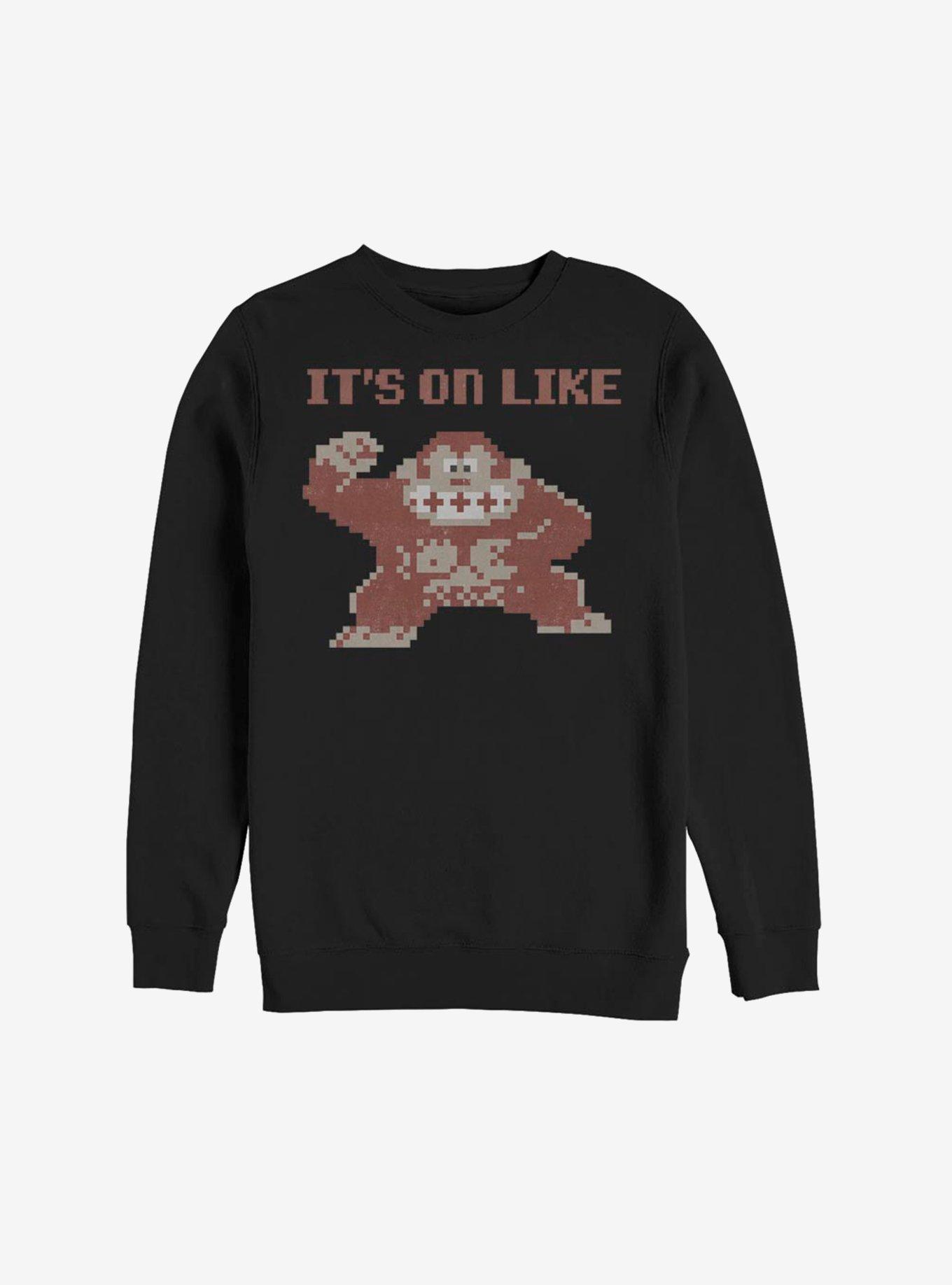 Nintendo Donkey Kong It's On Sweatshirt, BLACK, hi-res