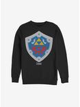 Nintendo The Legend Of Zelda: Link's Awakening Hylian Shield Sweatshirt, BLACK, hi-res