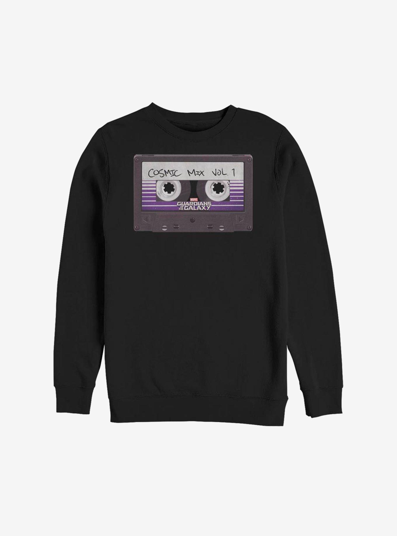 Marvel Guardians Of The Galaxy Cosmic Mix Tape Sweatshirt, BLACK, hi-res