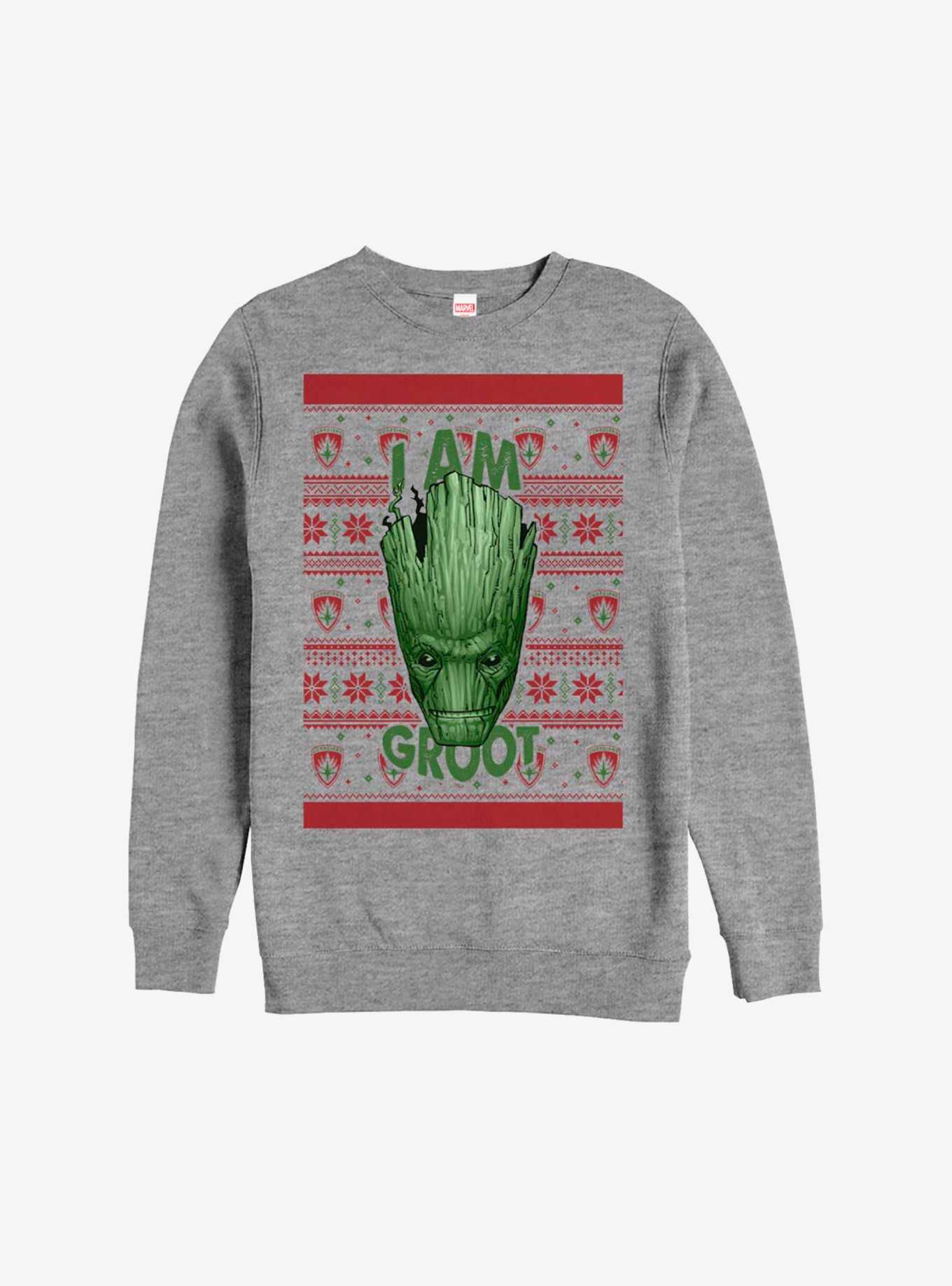 Marvel Guardians Of The Galaxy Groot Christmas Pattern Sweatshirt, , hi-res