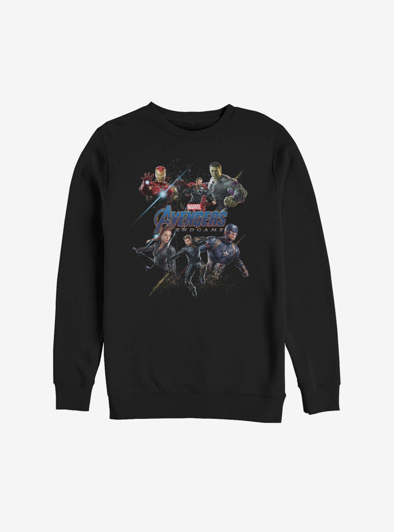 Marvel Avengers: Endgame Heroes Logo Sweatshirt, BLACK, hi-res