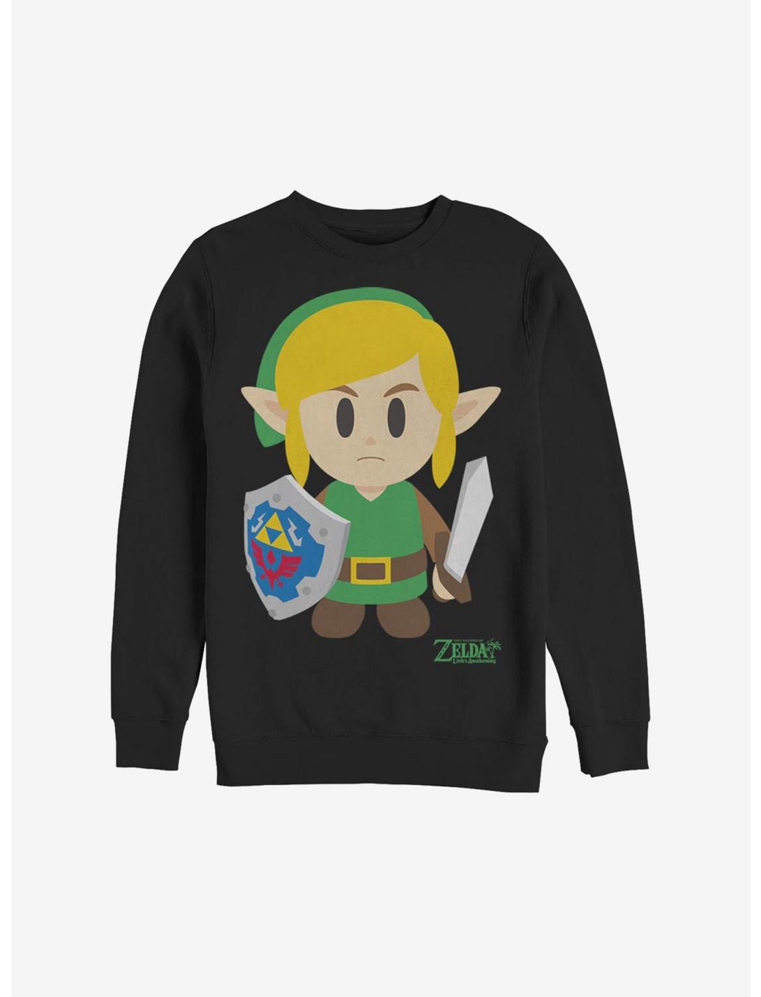 Nintendo The Legend Of Zelda: Link's Awakening Link Avatar Color Sweatshirt, BLACK, hi-res