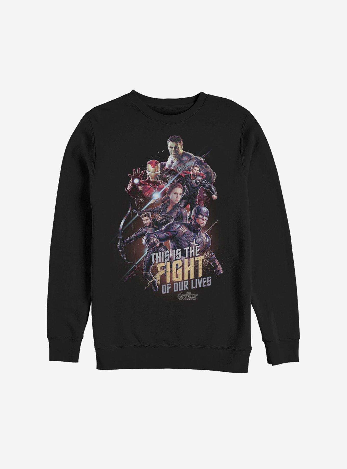 Marvel Avengers: Endgame Fight Of Our Lives Sweatshirt, BLACK, hi-res