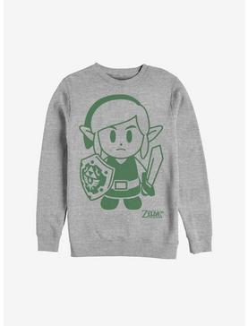 Nintendo The Legend Of Zelda: Link's Awakening Link Avatar Outline Sweatshirt, , hi-res