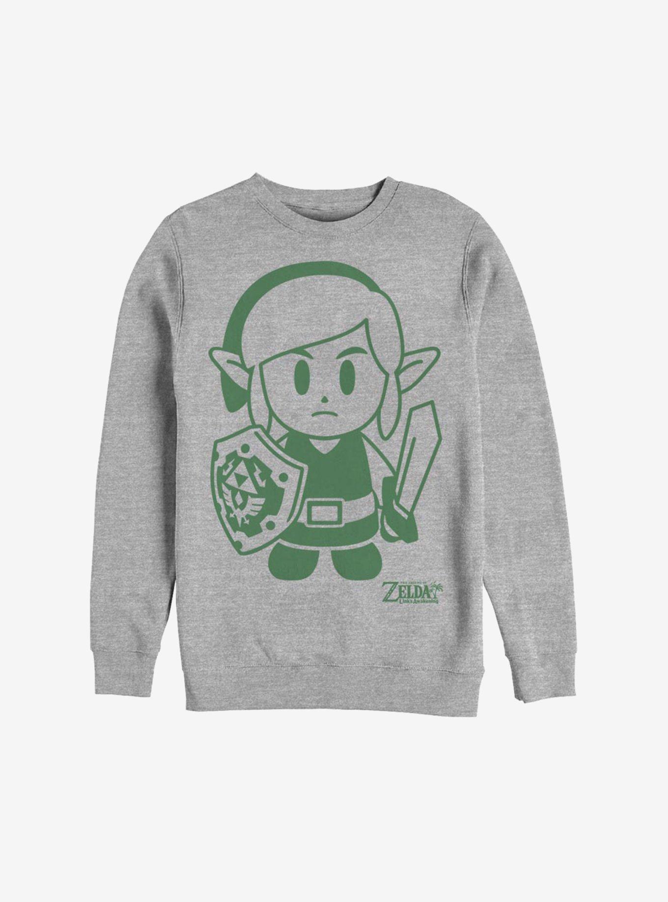 Nintendo The Legend Of Zelda: Link's Awakening Link Avatar Outline Sweatshirt, , hi-res