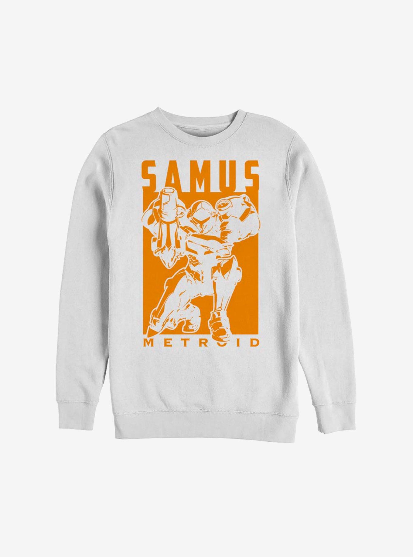Nintendo Metroid Samus Sweatshirt, WHITE, hi-res