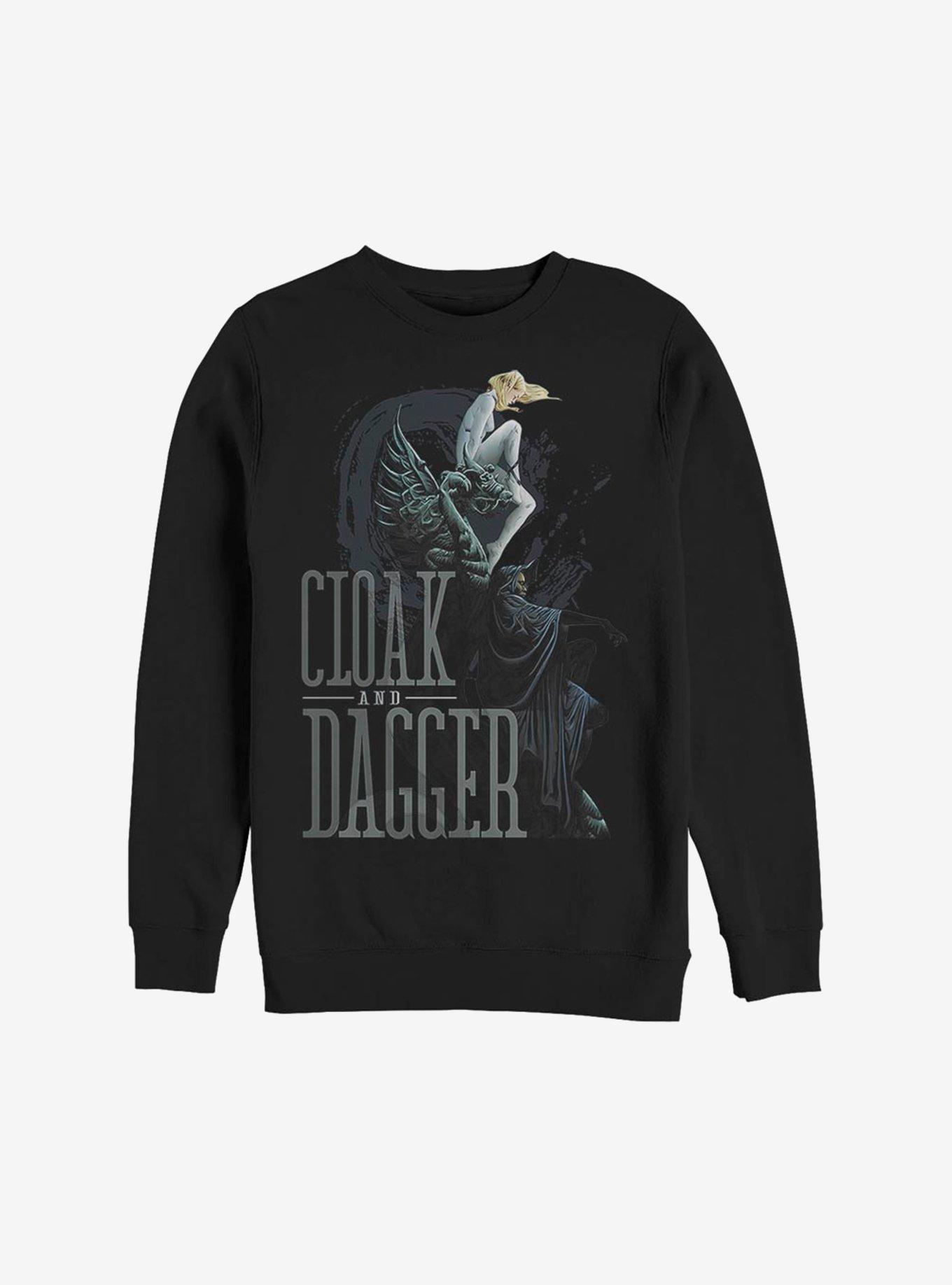 Marvel Cloak And Dagger Dagger's Edge Sweatshirt, BLACK, hi-res