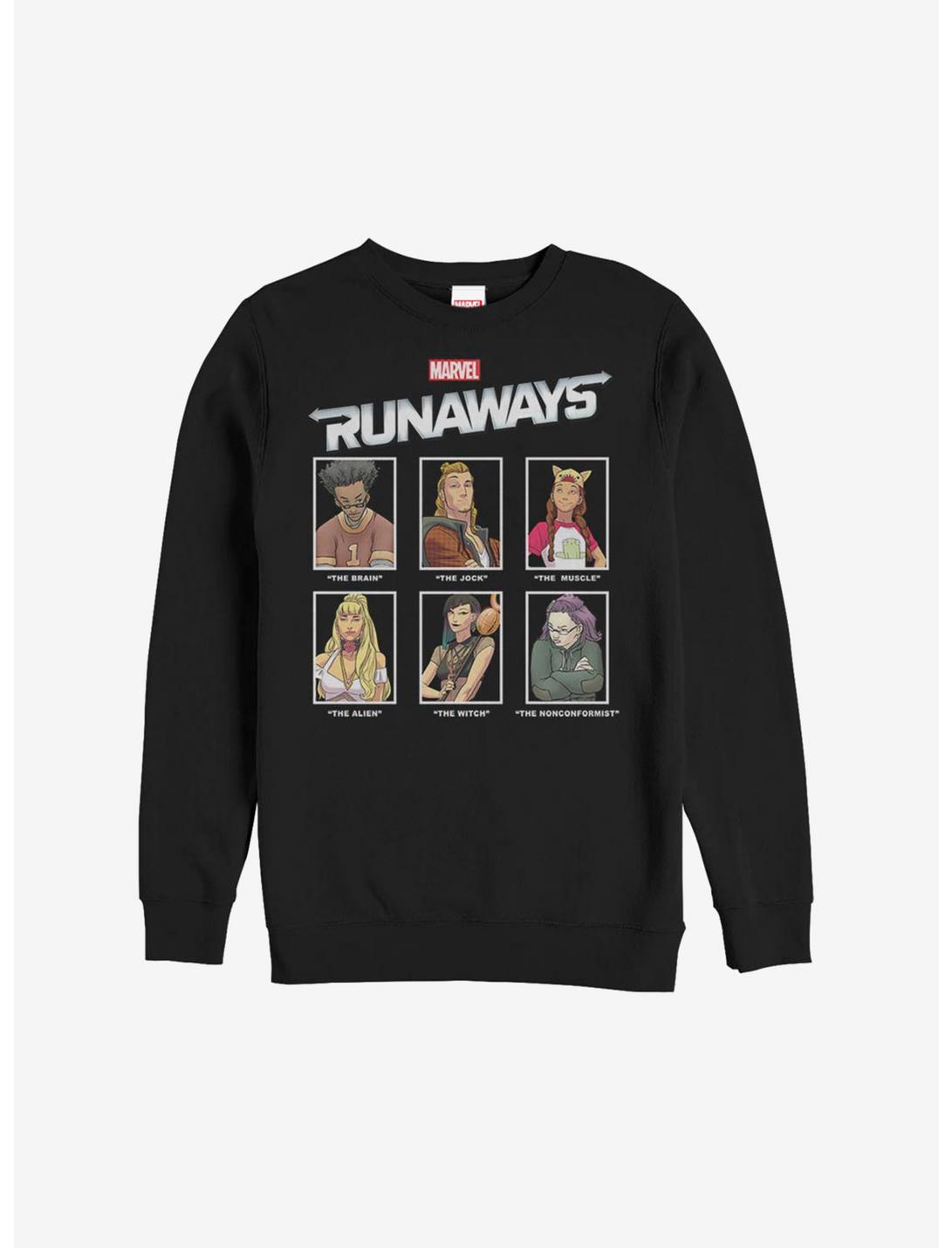 Marvel Runaways Classic Year Book Sweatshirt, BLACK, hi-res
