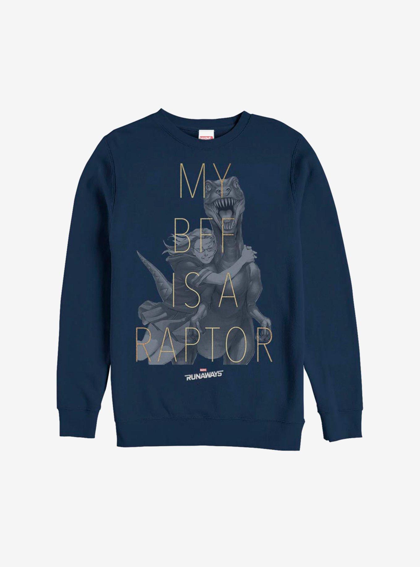 Marvel Runaways Raptor BFF Sweatshirt, NAVY, hi-res