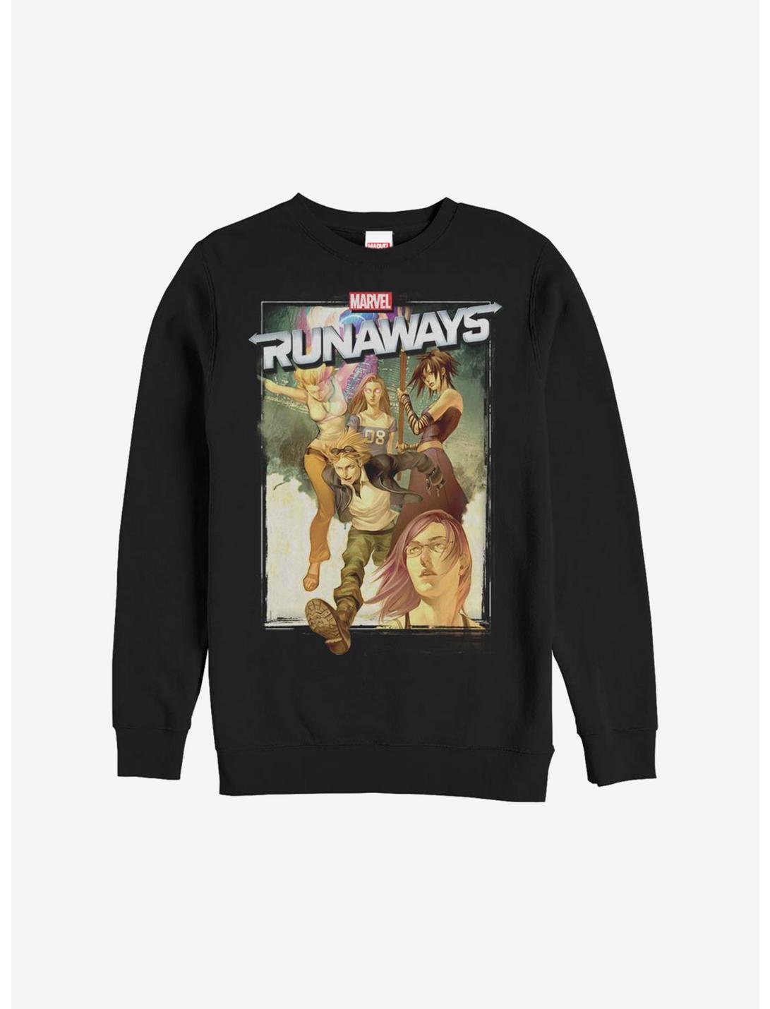 Marvel Runaways Comic Cover Sweatshirt, BLACK, hi-res