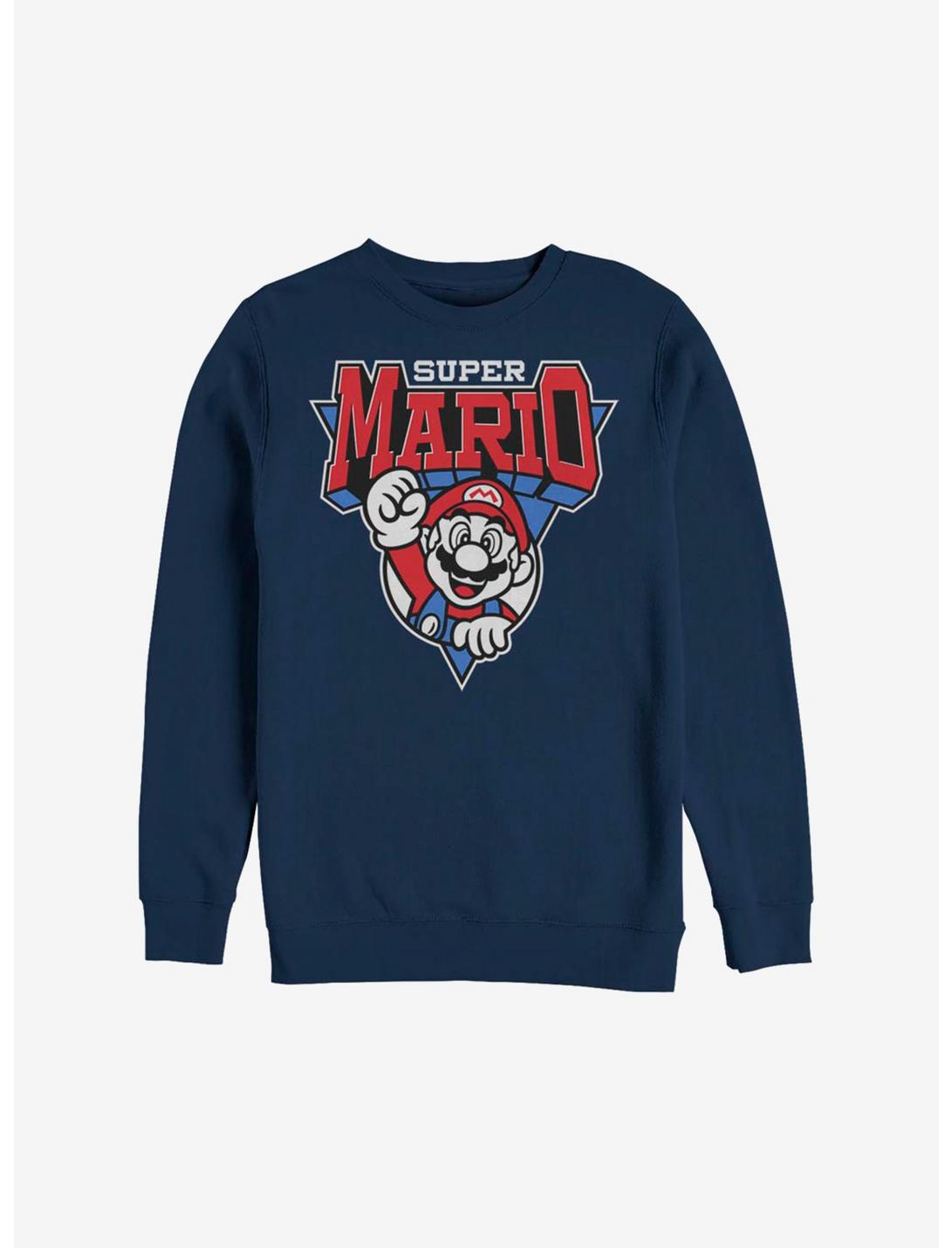 Nintendo Super Mario Team Mario Sweatshirt, NAVY, hi-res