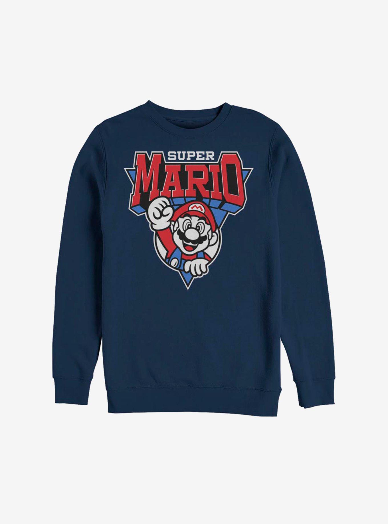 Nintendo Super Mario Team Mario Sweatshirt, NAVY, hi-res