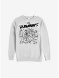 Marvel Runaways Sketched Runaways Sweatshirt, WHITE, hi-res