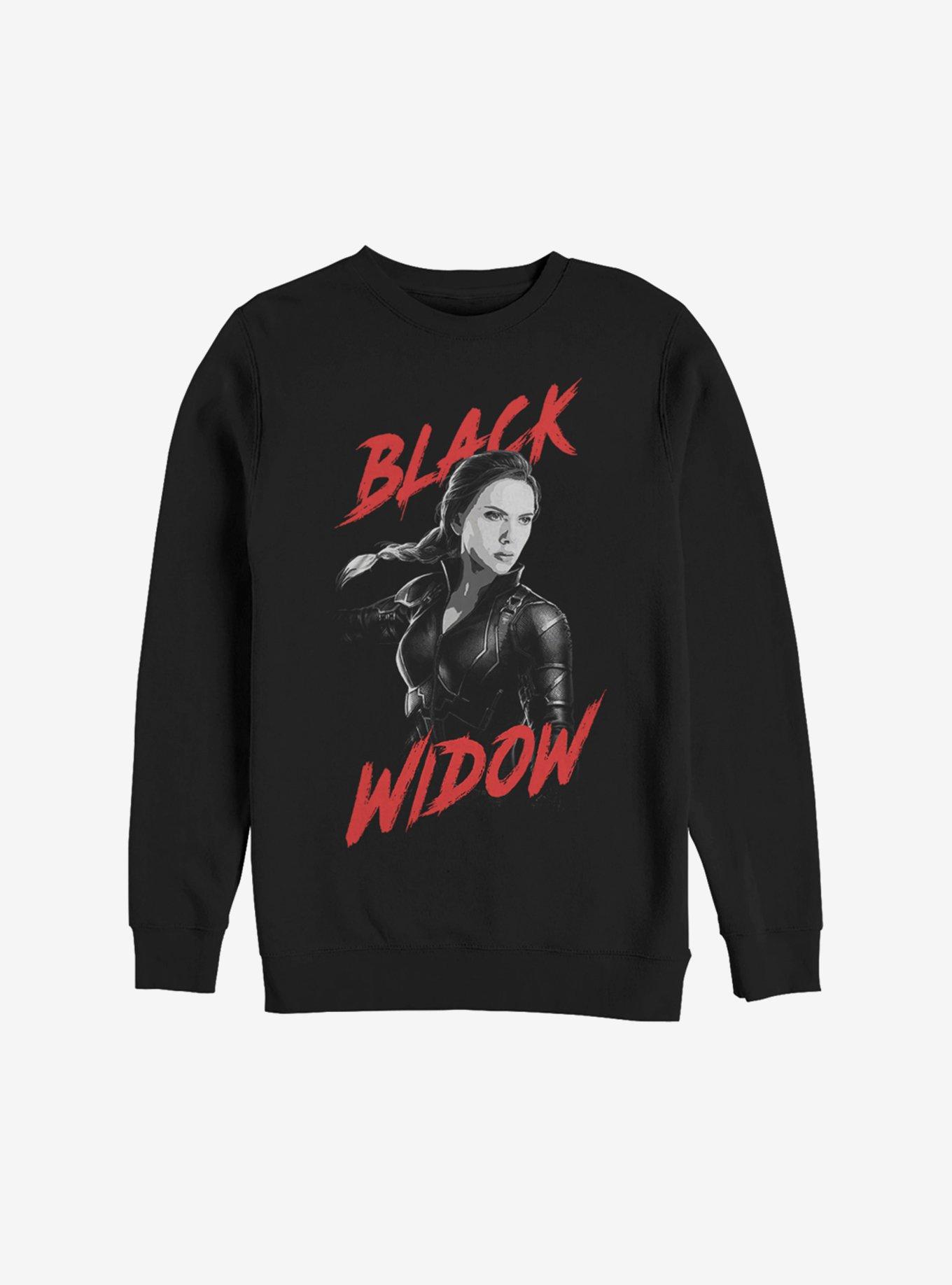 Marvel Avengers: Endgame High Contrast Black Widow Sweatshirt, , hi-res