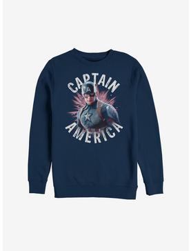 Marvel Avengers: Endgame Captain America Burst Sweatshirt, , hi-res