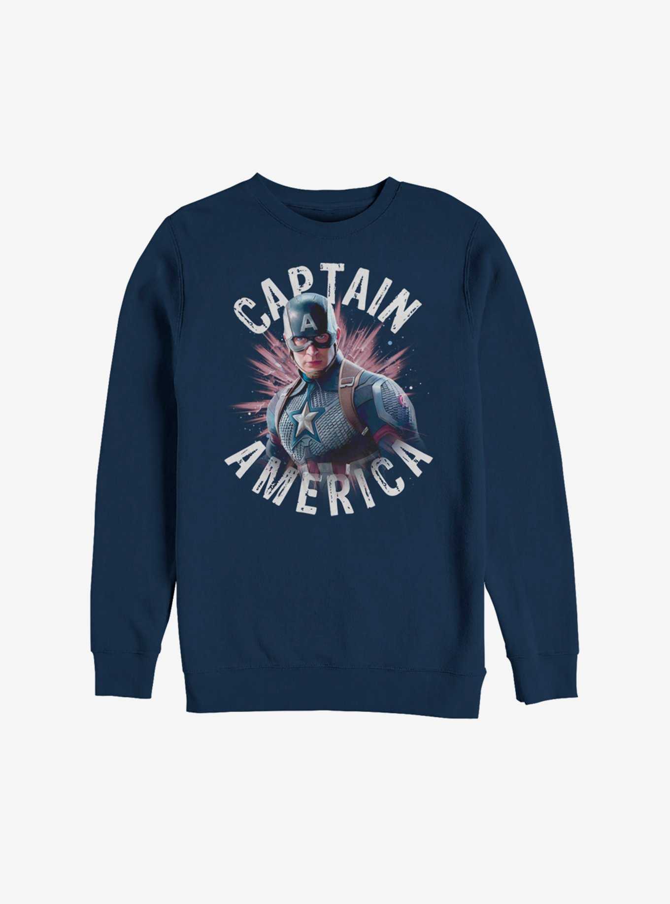 Marvel Avengers: Endgame Captain America Burst Sweatshirt, , hi-res