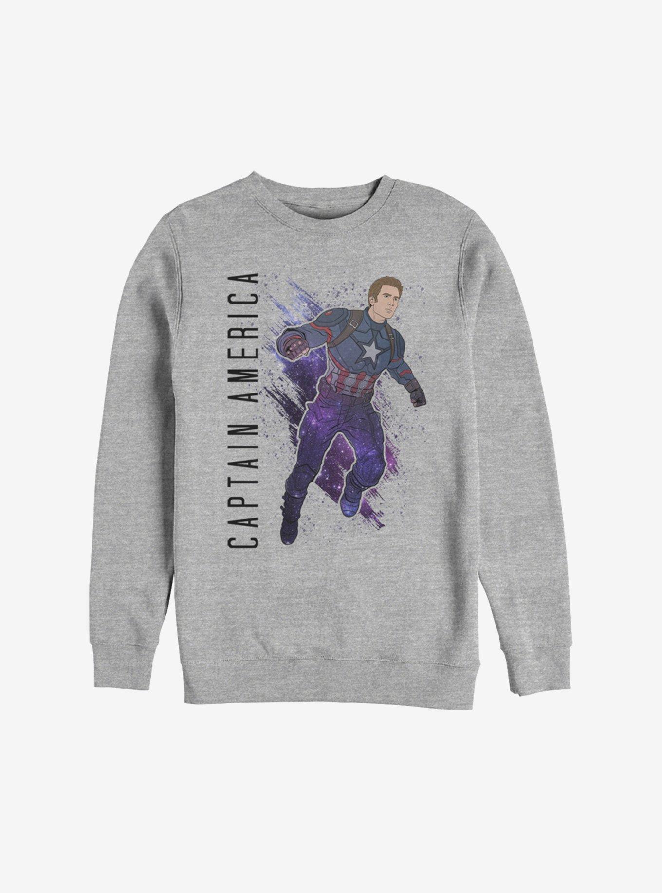 Marvel Avengers: Endgame Captain America Painted Sweatshirt, , hi-res