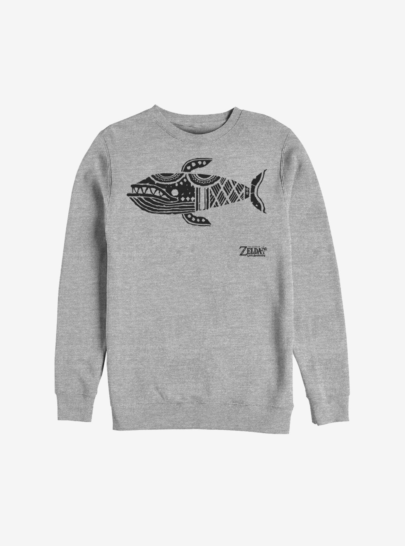 Nintendo The Legend Of Zelda: Link's Awakening Whale Glyph Sweatshirt, , hi-res