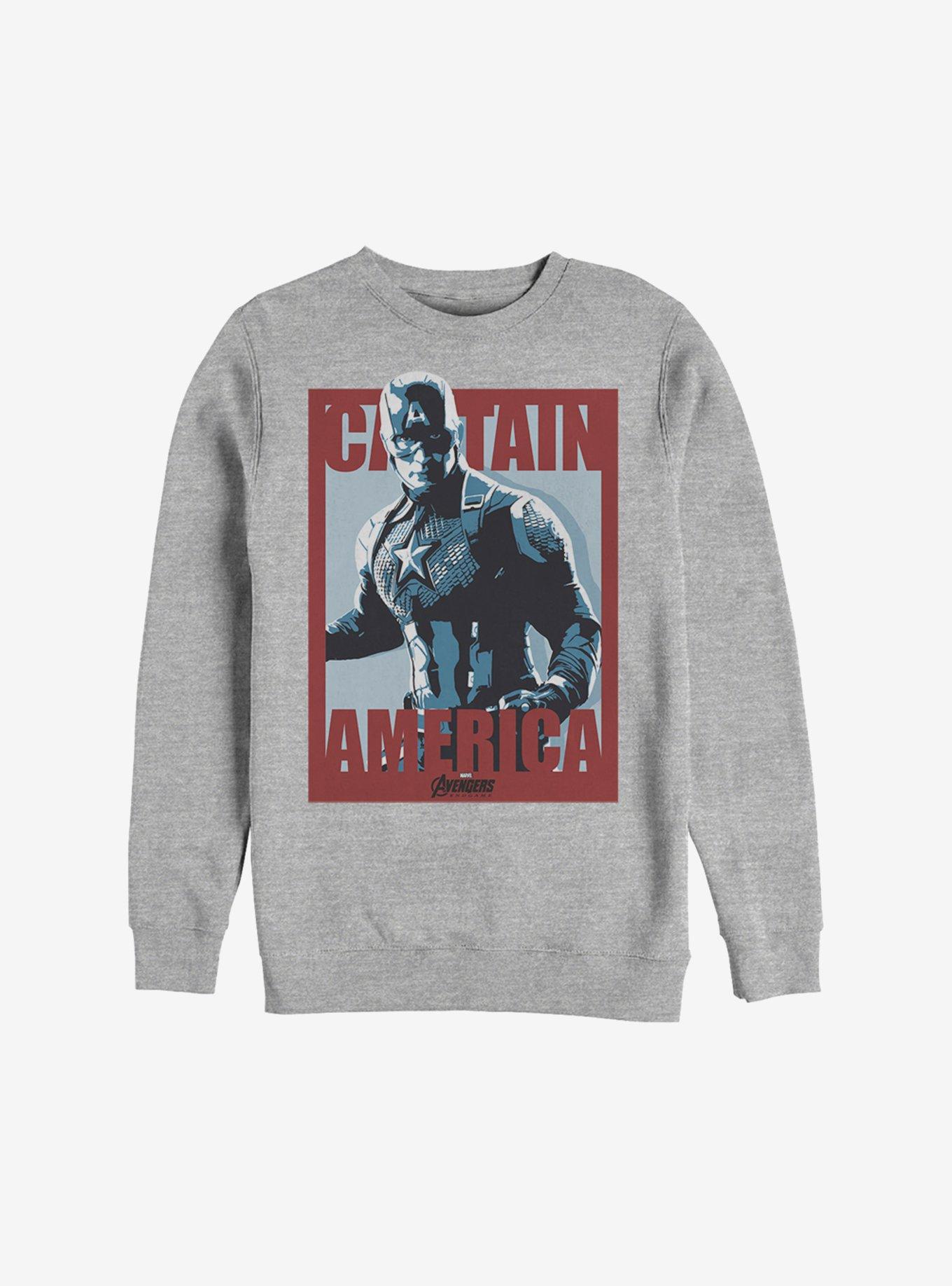 Marvel Avengers: Endgame Captain America Poster Sweatshirt, , hi-res