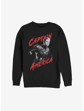 Marvel Avengers: Endgame Captain America High Contrast Sweatshirt, , hi-res