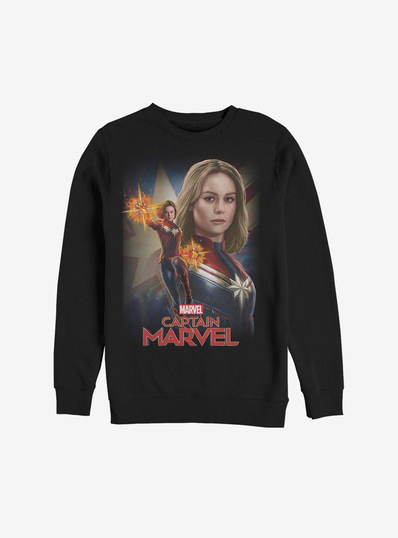 Marvel Captain Marvel Logo Sweatshirt, , hi-res