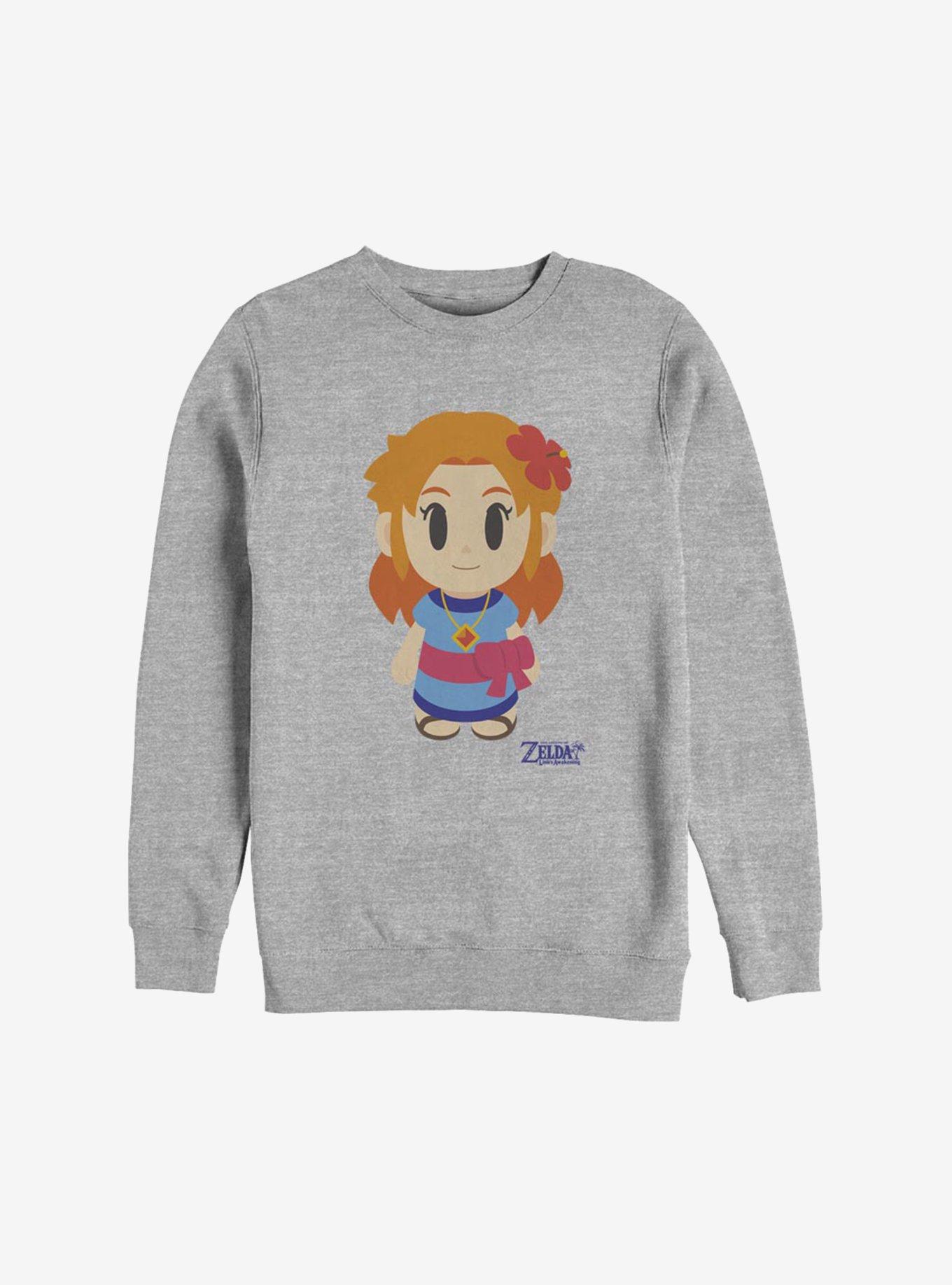Nintendo The Legend Of Zelda: Link's Awakening Marin Avatar Color Sweatshirt, ATH HTR, hi-res