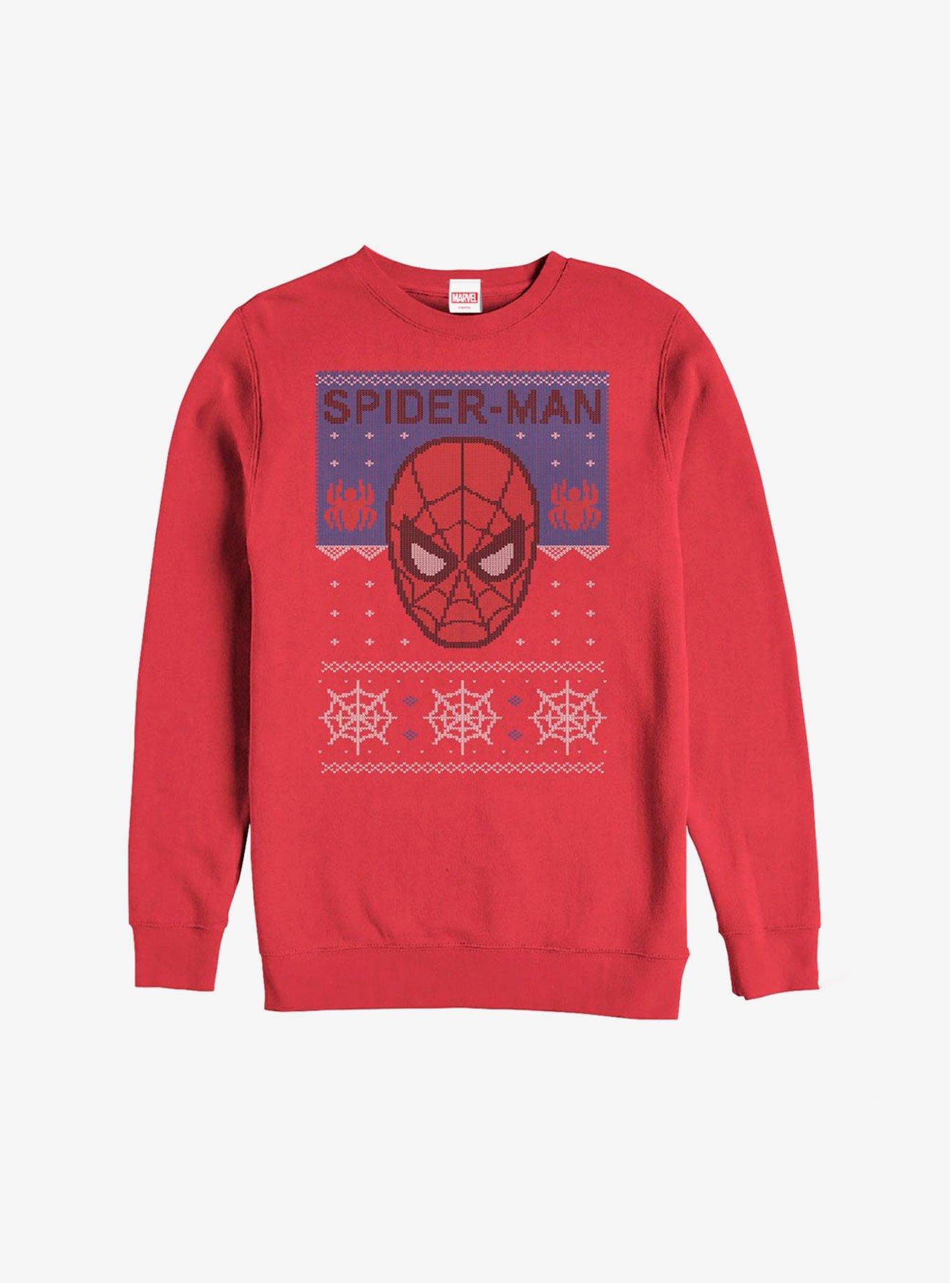 Marvel Spider-Man Christmas Pattern Sweatshirt, , hi-res