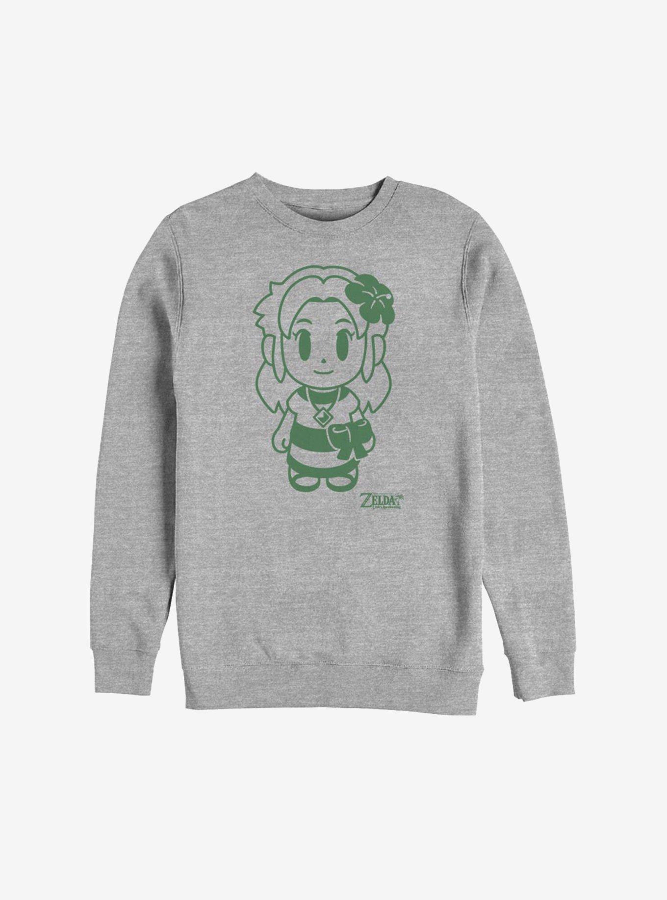 Nintendo The Legend Of Zelda: Link's Awakening Marin Avatar Outline Sweatshirt, ATH HTR, hi-res
