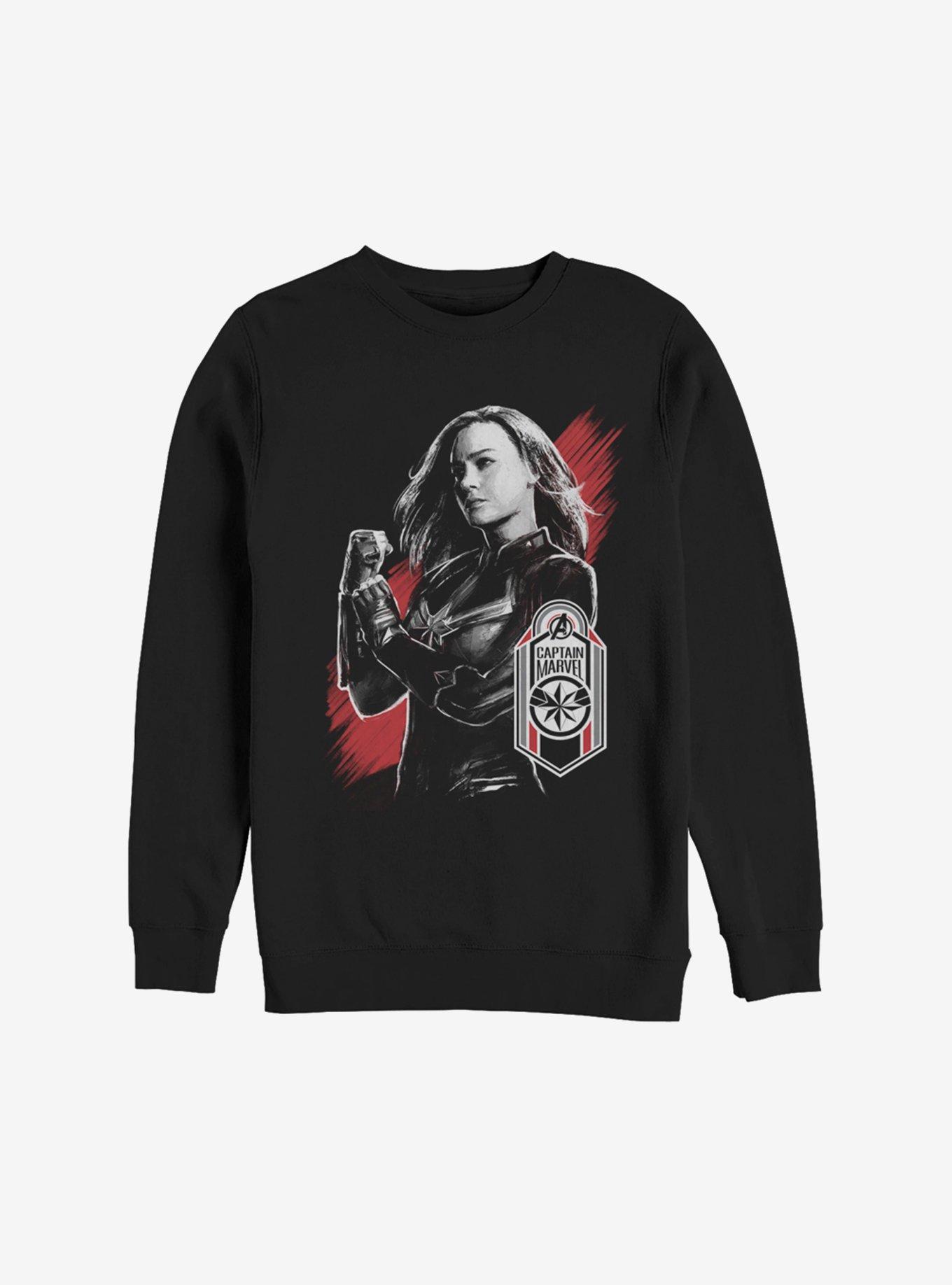 Marvel Captain Marvel Cap Tag Sweatshirt, , hi-res