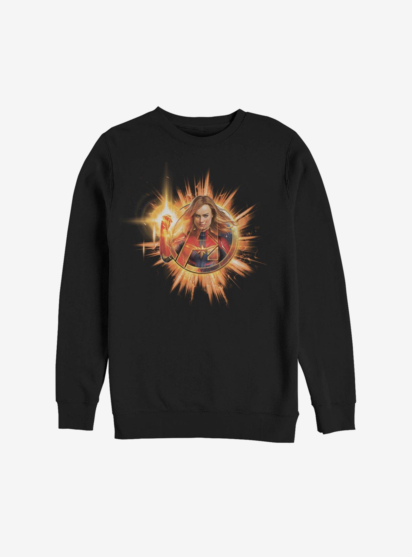 Marvel Captain Marvel Fire Flare Sweatshirt, , hi-res