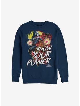 Marvel Captain Marvel Know Your Power Sweatshirt, , hi-res