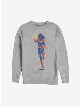 Marvel Avengers: Endgame Captain Marvel Painted Sweatshirt, , hi-res