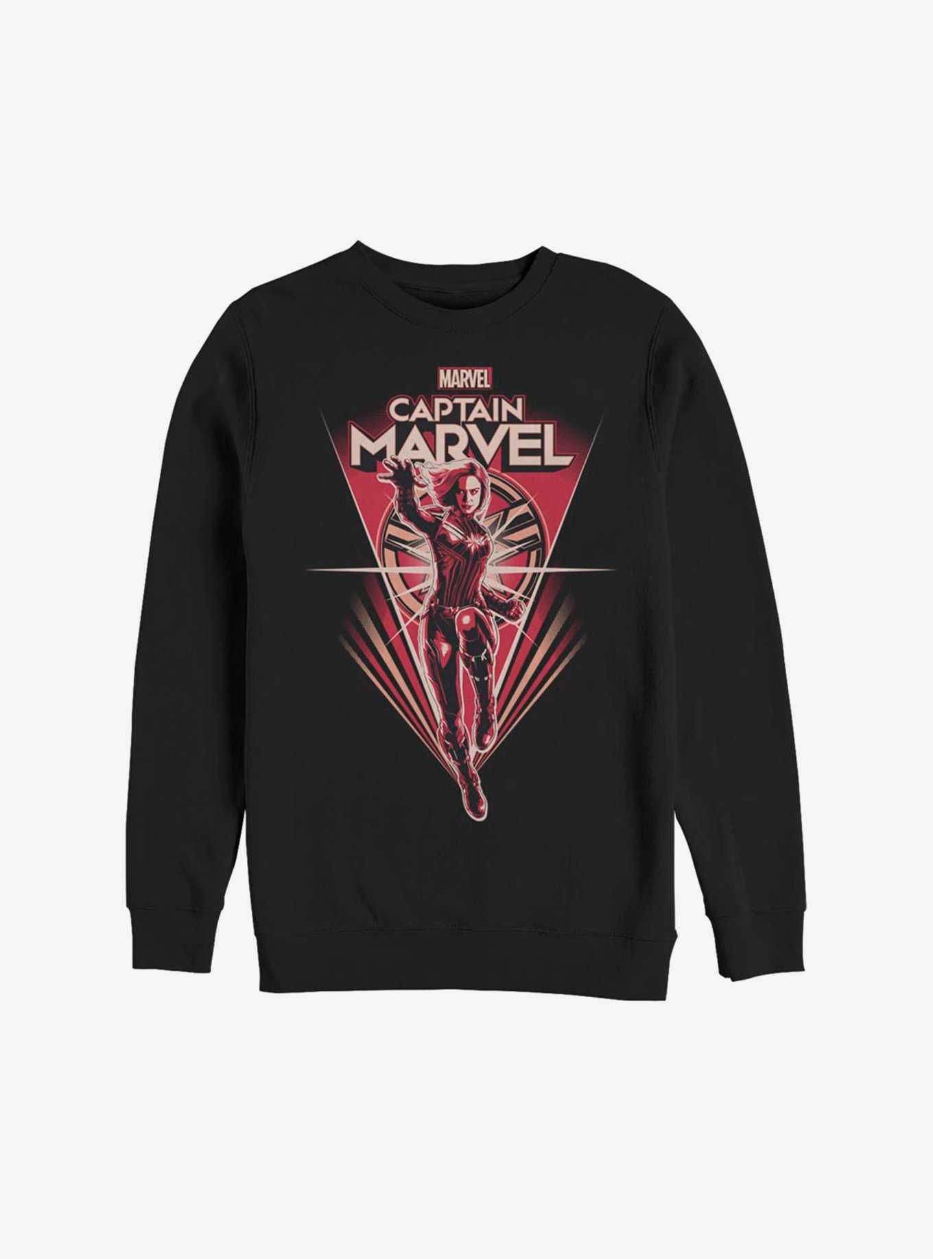 Marvel Captain Marvel Fight On Sweatshirt, , hi-res