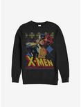 Plus Size Marvel X-Men Cyclops Christmas Pattern Sweatshirt, BLACK, hi-res