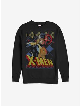 Plus Size Marvel X-Men Cyclops Christmas Pattern Sweatshirt, , hi-res