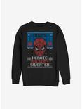 Marvel Spider-Man Dad's Heroic Holiday Sweater Sweatshirt, BLACK, hi-res
