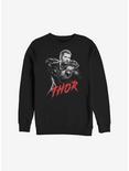 Marvel Avengers: Endgame Thor High Contrast Sweatshirt, BLACK, hi-res