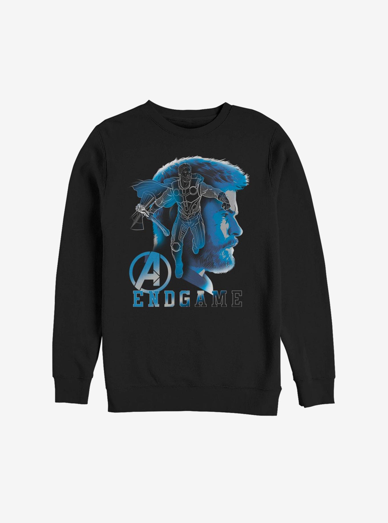 Marvel Avengers: Endgame Thor Silhouette Sweatshirt, BLACK, hi-res