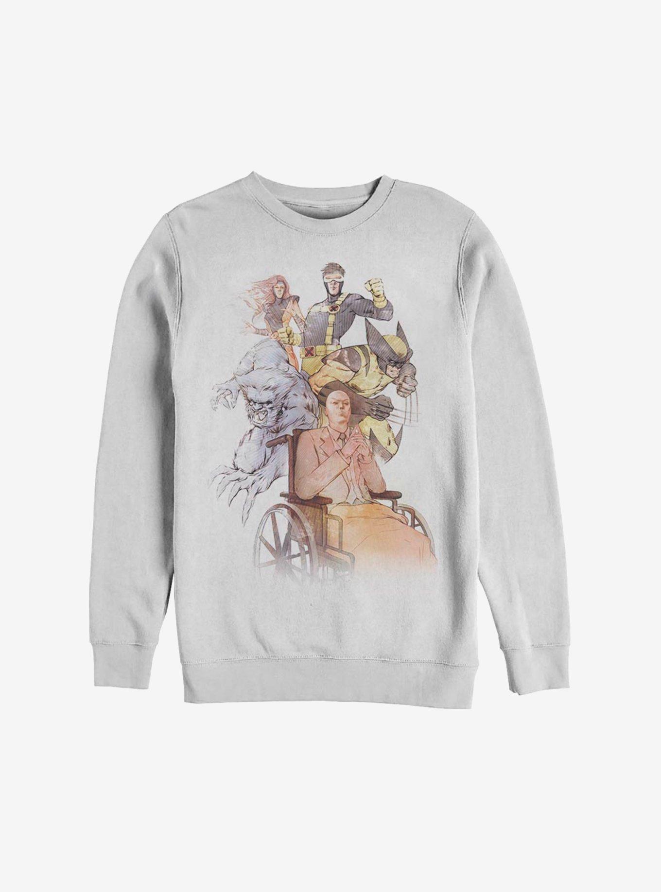 Marvel X-Men Watercolor Heroes Sweatshirt, , hi-res