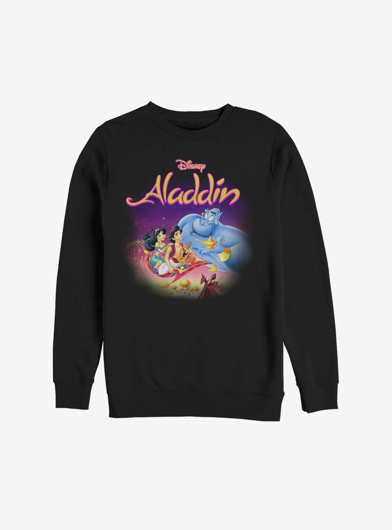 Disney Aladdin Aladdin VHS Art Sweatshirt BLACK BoxLunch