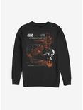 Star Wars Episode VIII The Last Jedi Ship Specs Sweatshirt, BLACK, hi-res