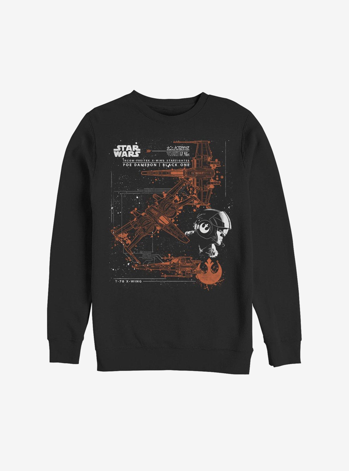 Star Wars Episode VIII The Last Jedi Ship Specs Sweatshirt, , hi-res