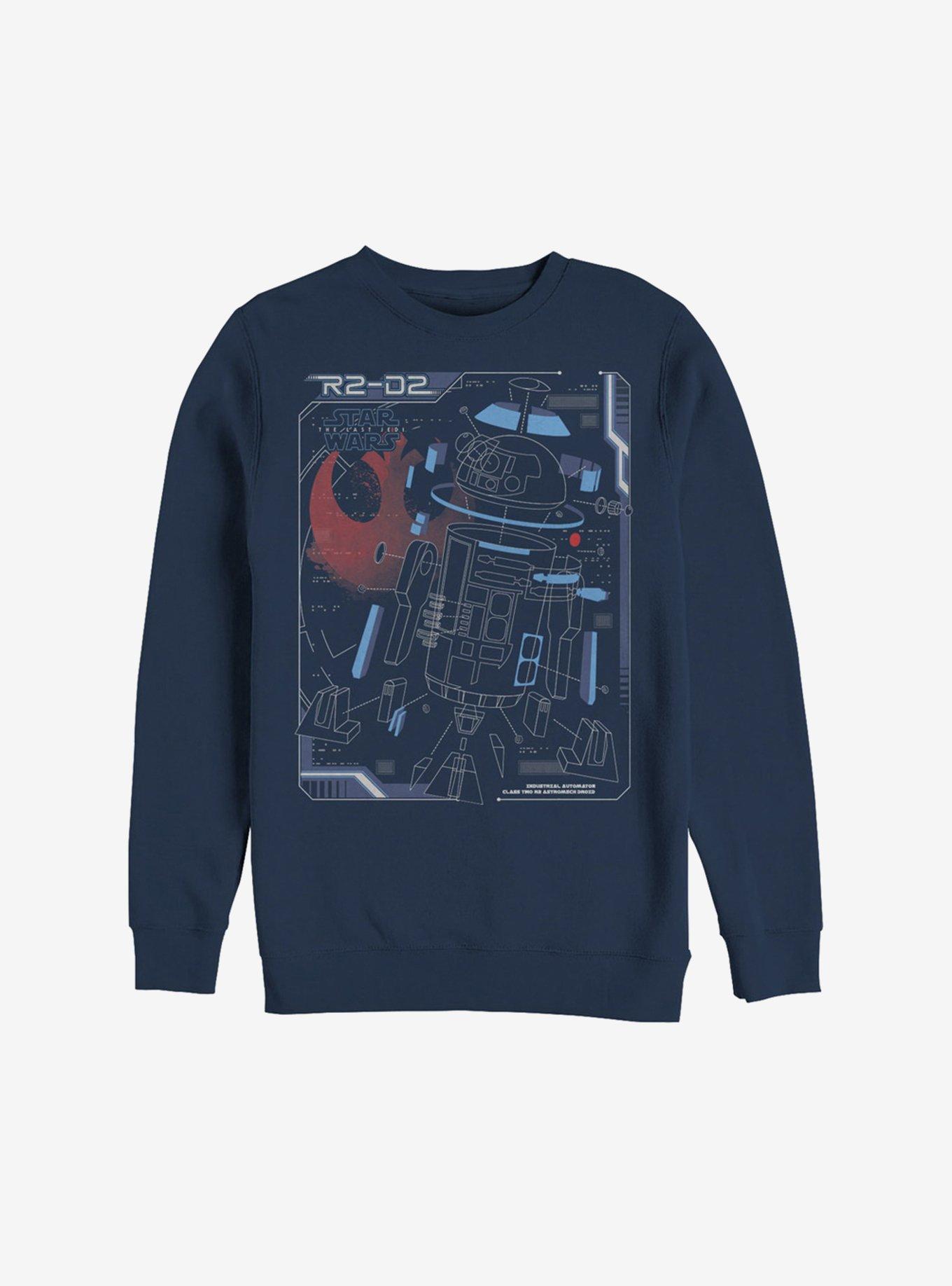 Star Wars Episode VIII The Last Jedi Droid Break Sweatshirt, NAVY, hi-res