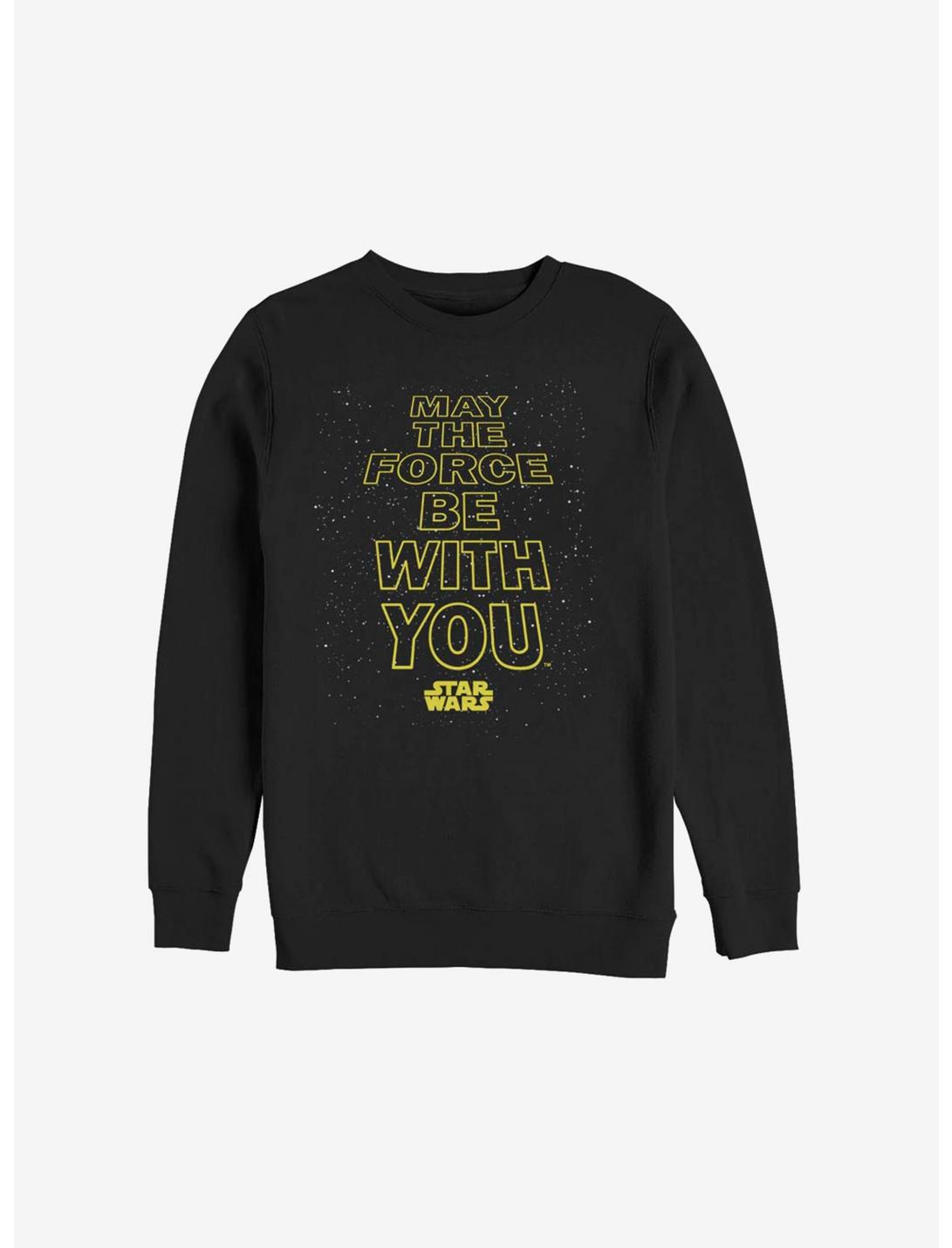 Star Wars May The Force Be With You Sweatshirt, BLACK, hi-res