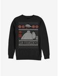 Disney Big Hero 6 Baymax Christmas Pattern Sweatshirt, BLACK, hi-res